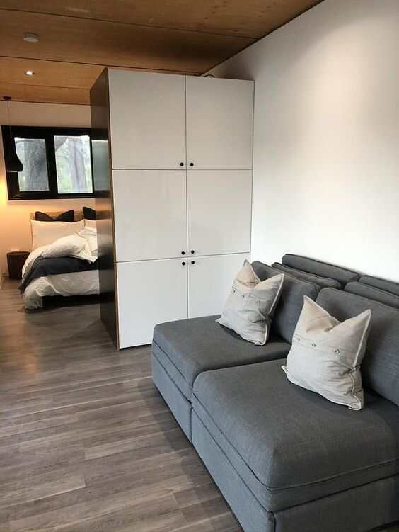 Modular furniture in shipping container accessories
